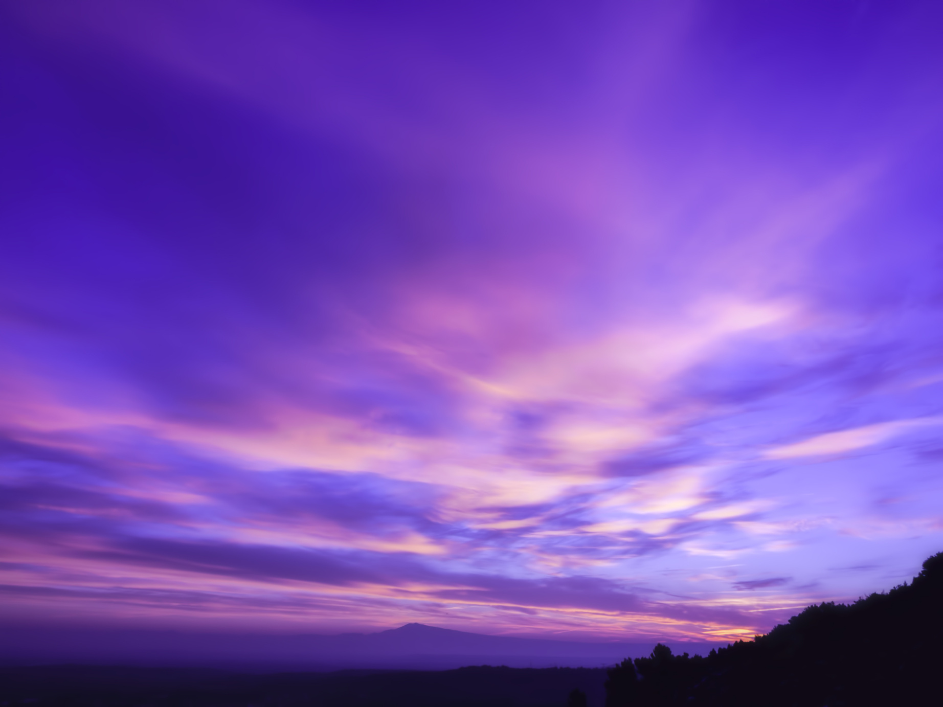 Purple Sunset Sky